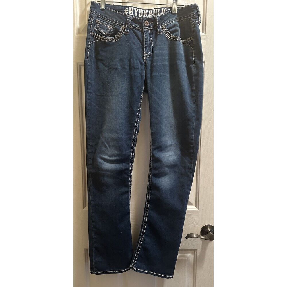 Hydraulic Lola Micro Boot Jeans Size 9/10‎ Juniors Womens Dark Wash Blue